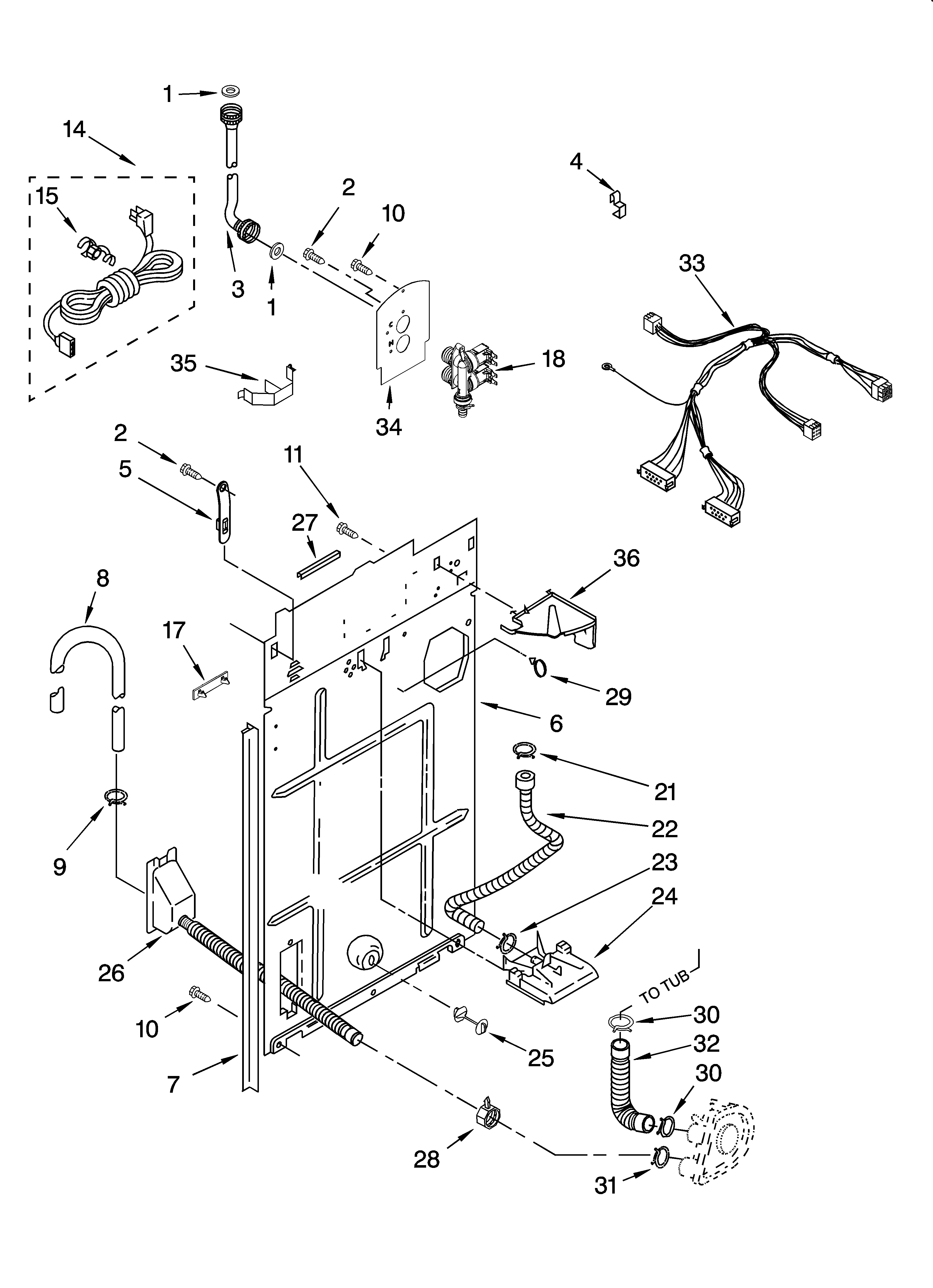 Rear panel parts