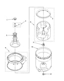 Agitator, basket and tub parts