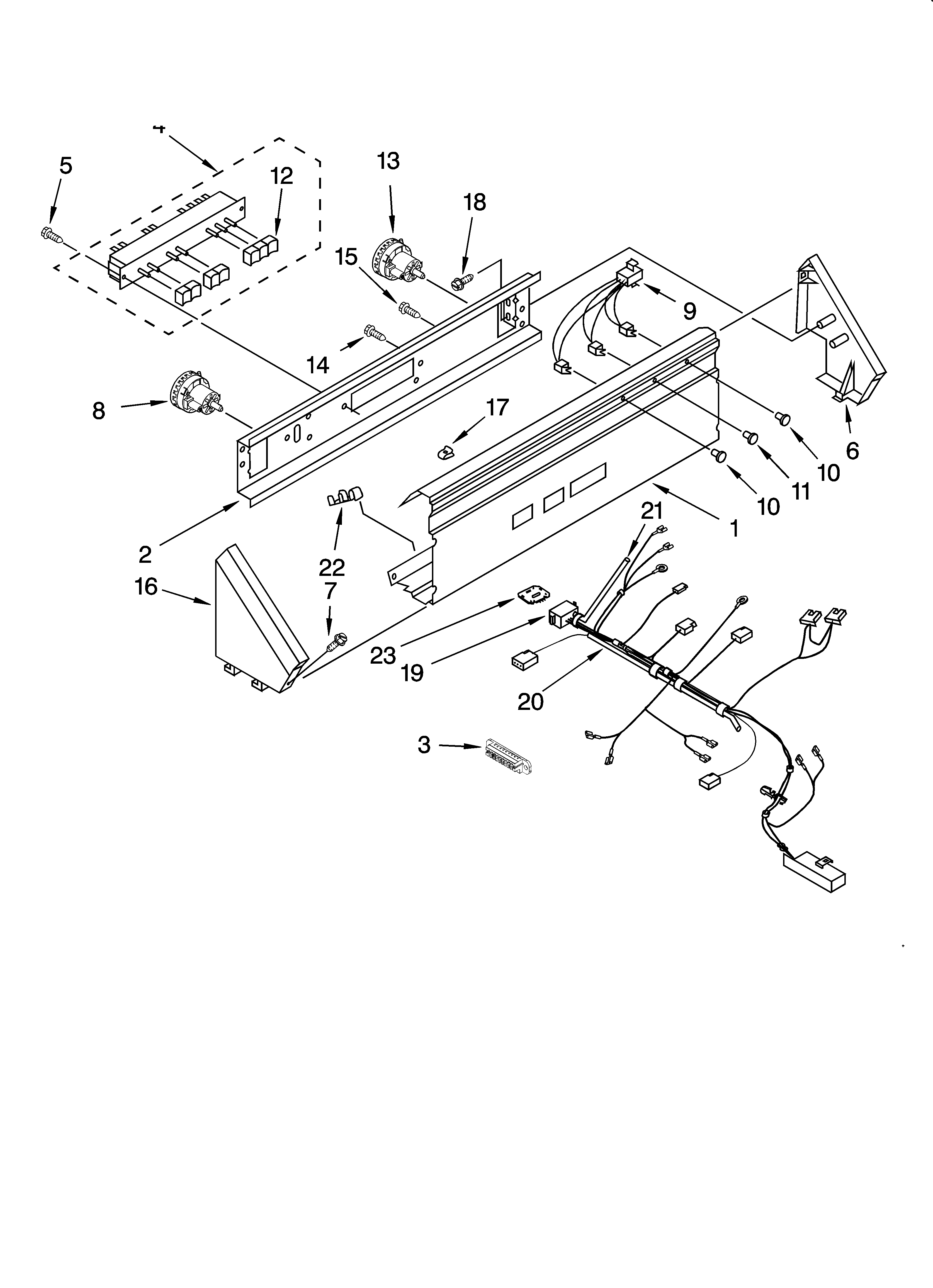 Control panel parts