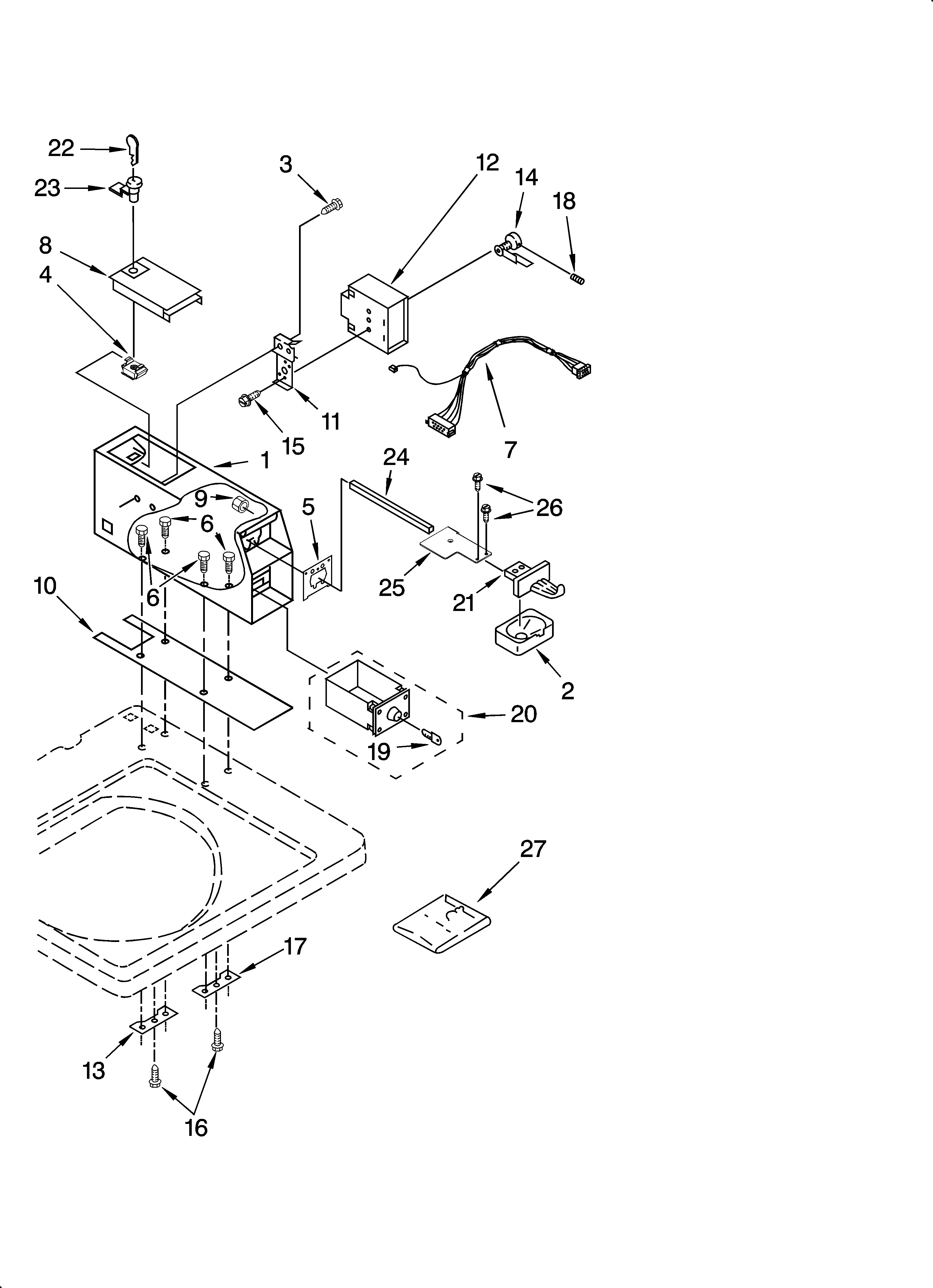 Meter case parts