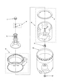 Agitator, basket and tub parts