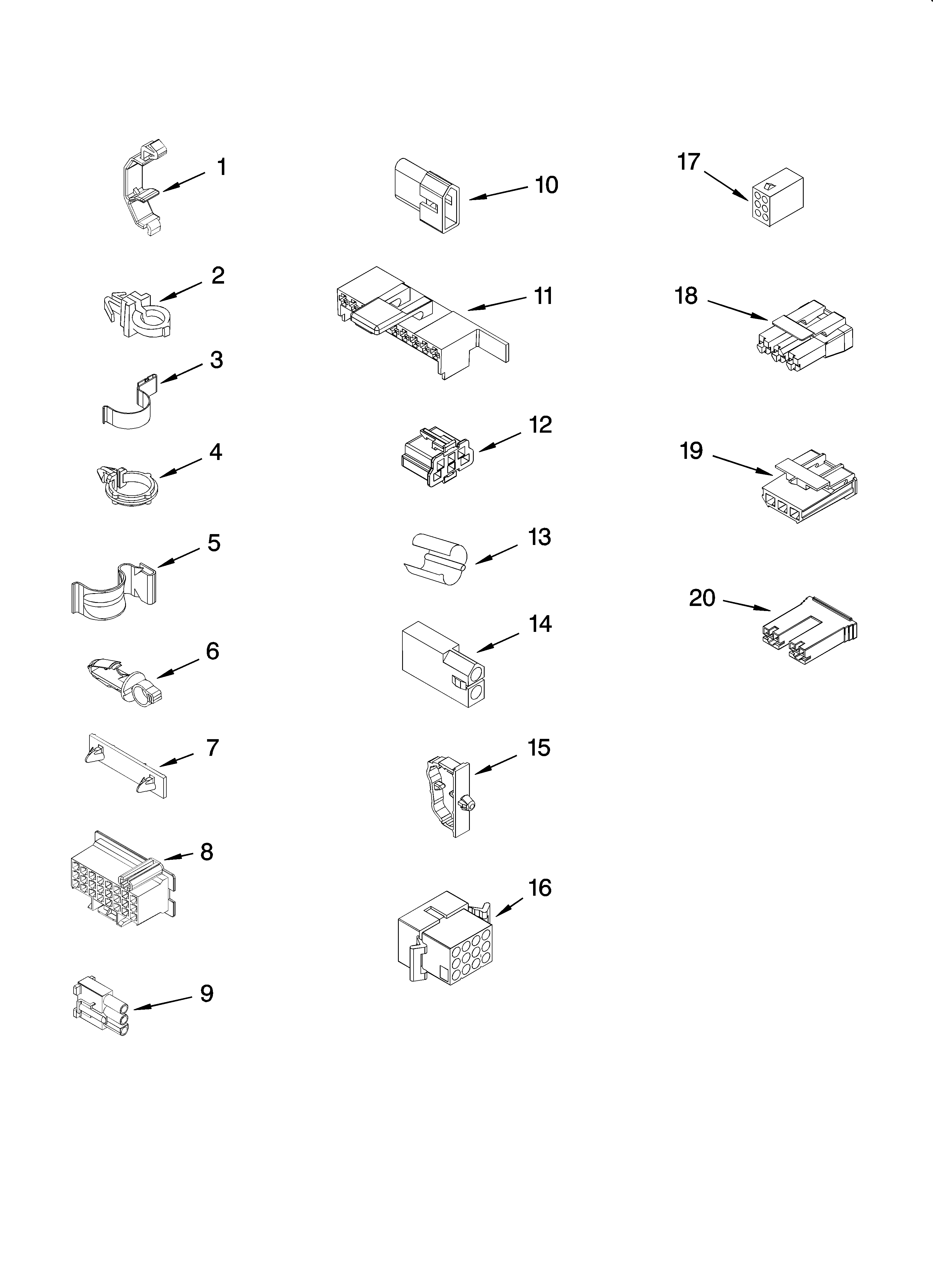 Wiring harness parts