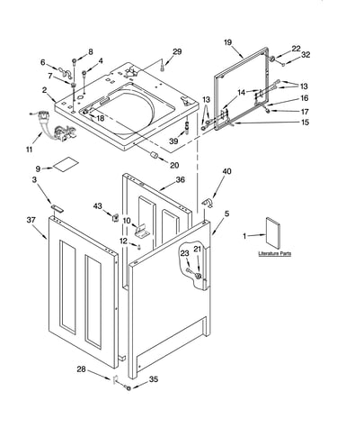 Top and cabinet parts