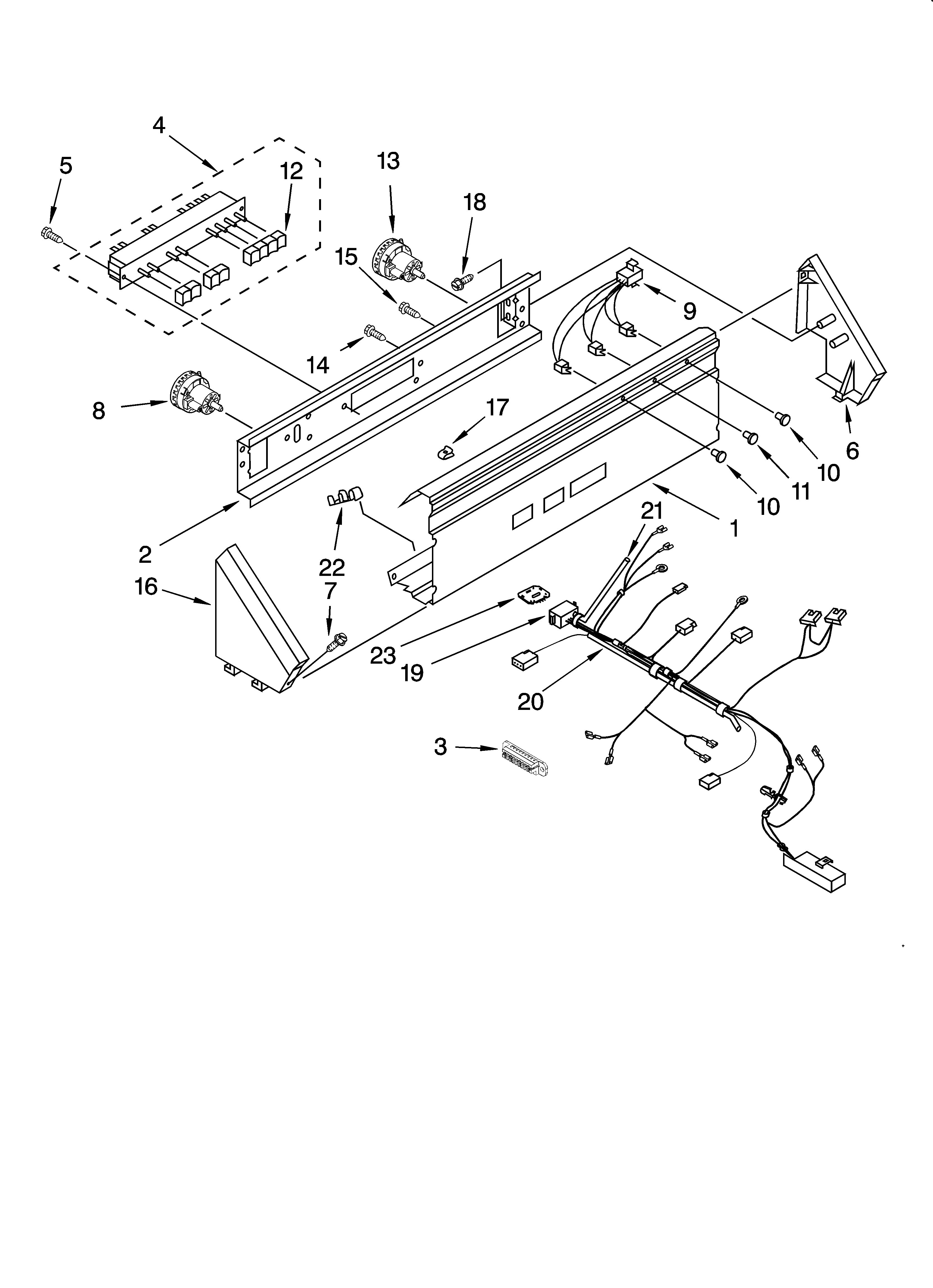 Control panel parts