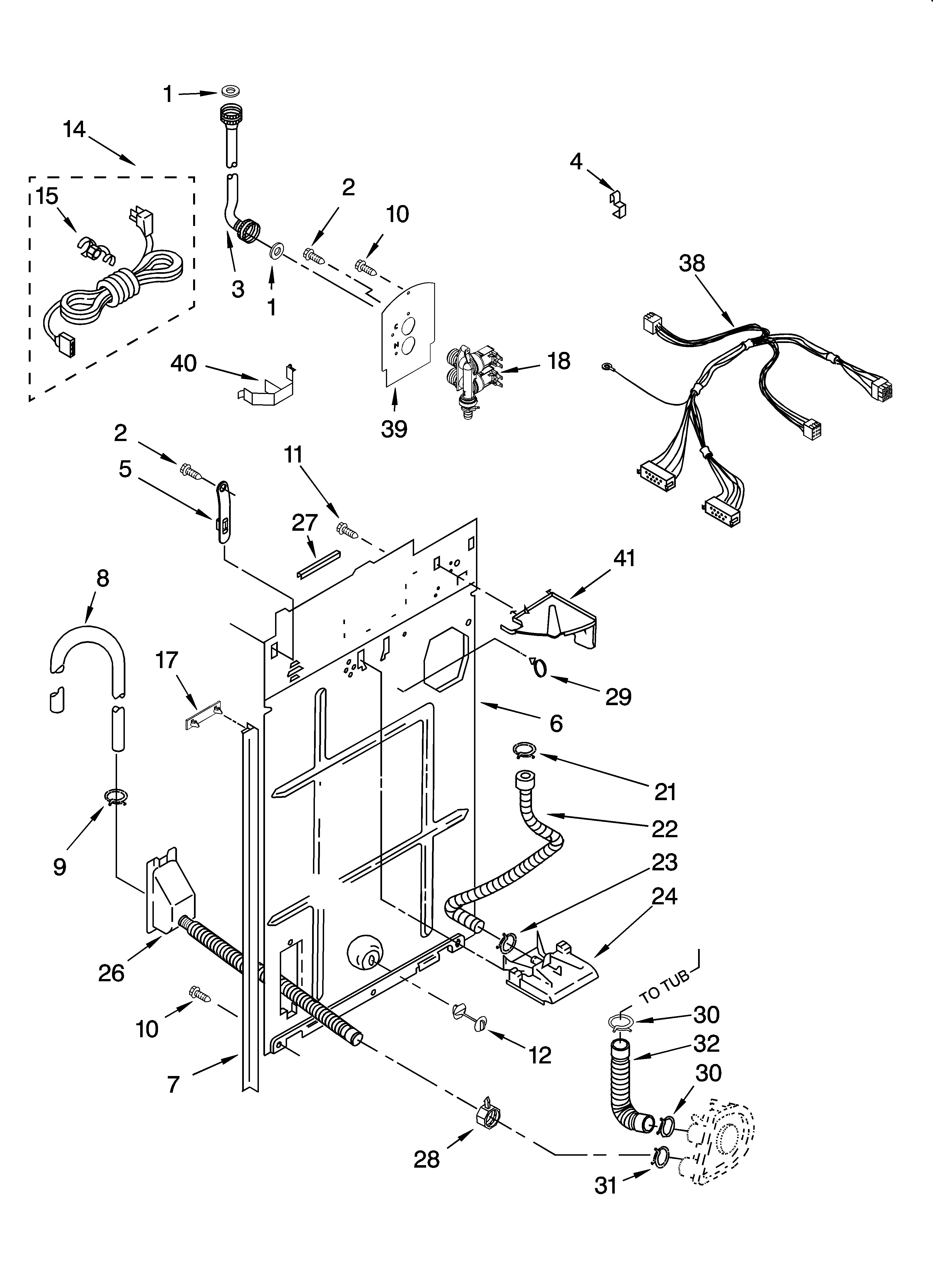 Rear panel parts