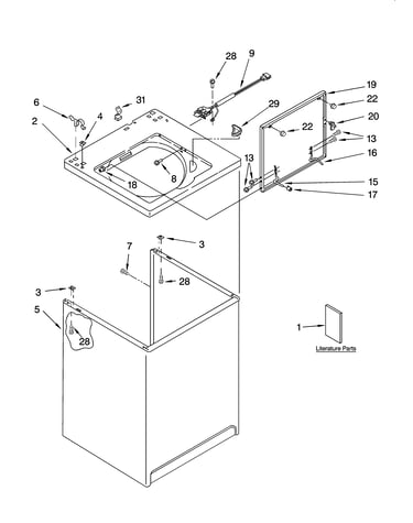 Top and cabinet parts