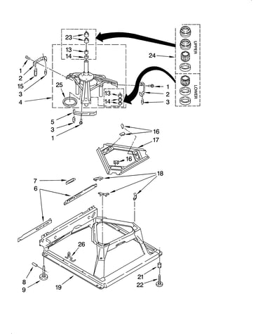Machine base parts