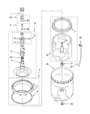 Agitator, basket and tub parts