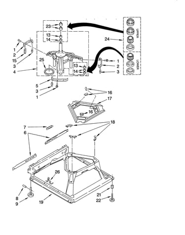 Machine base parts