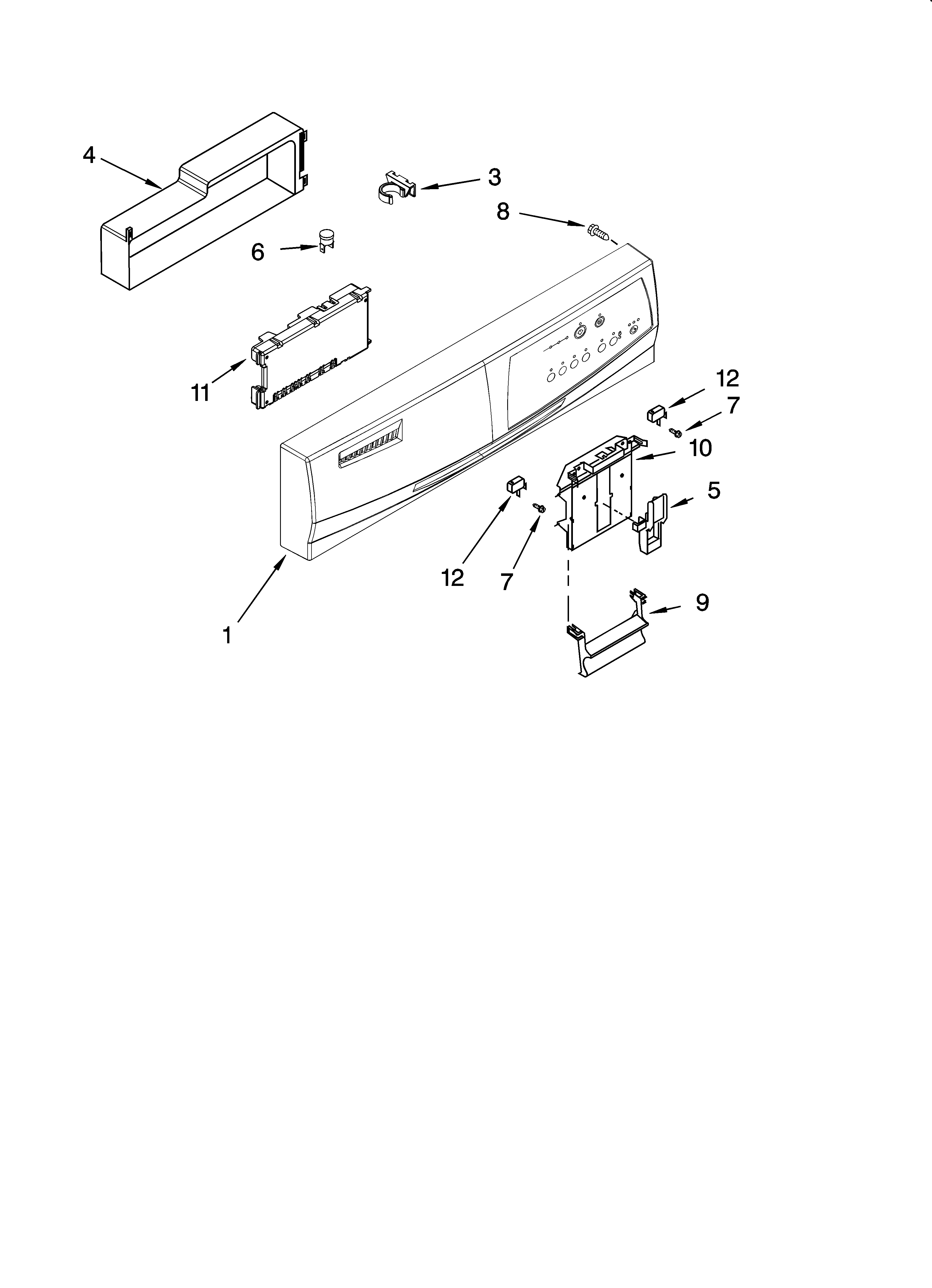 Control panel parts