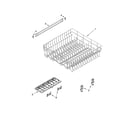 Whirlpool DUC600XTPS7 upper rack and track parts diagram