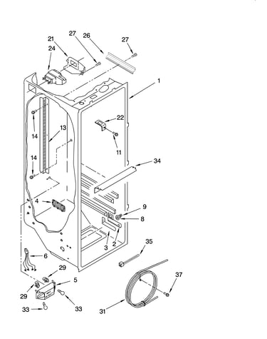 Refrigerator liner parts
