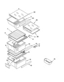 Refrigerator shelf parts
