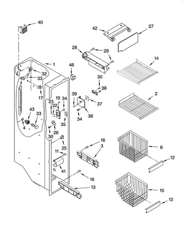Freezer liner parts