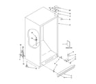 Whirlpool EVL181FXRQ00 cabinet parts diagram