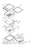 Refrigerator shelf parts