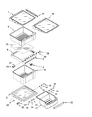 Refrigerator shelf parts