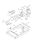 Burner box, gas valves, and switches