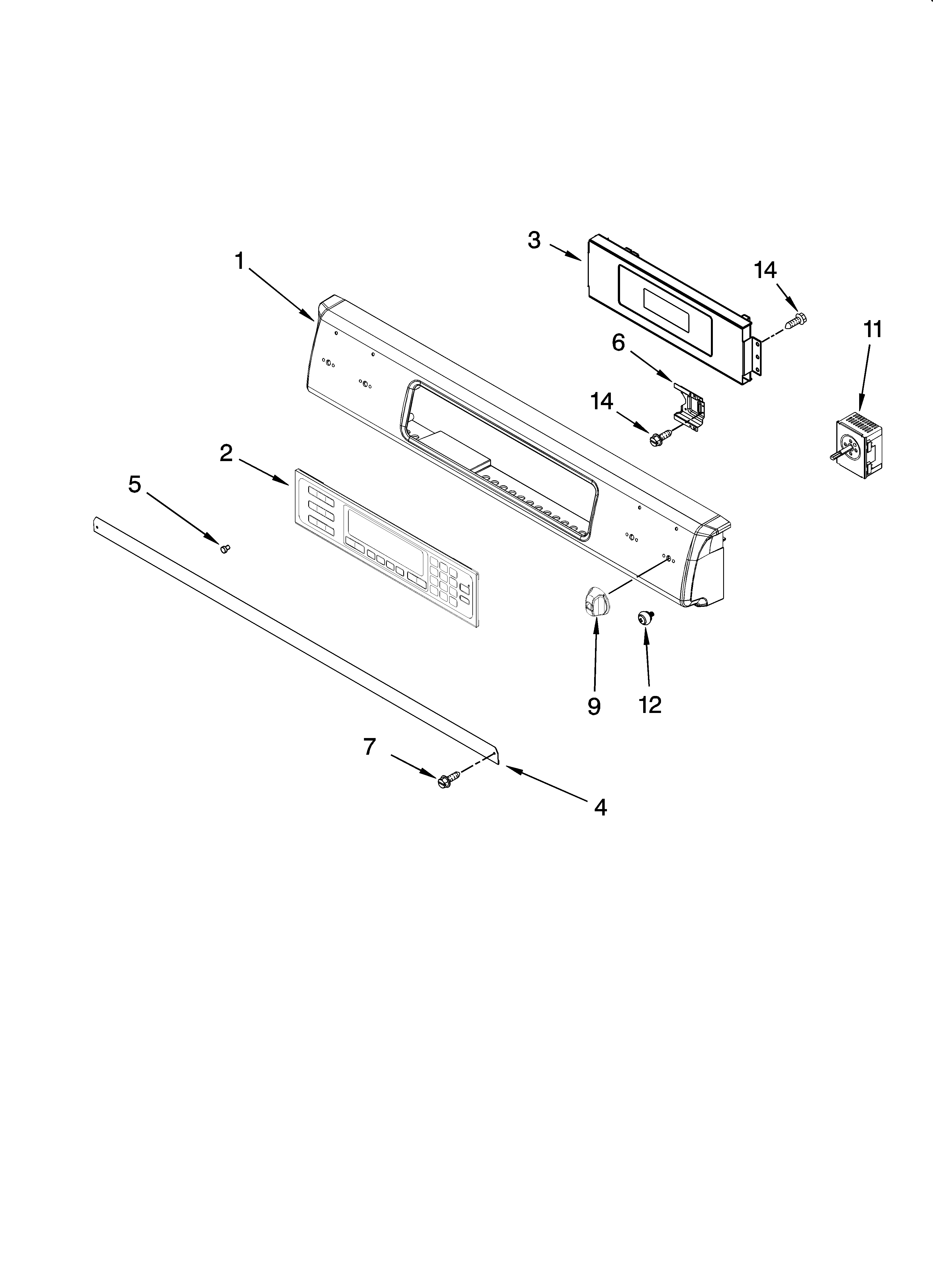 Control panel parts
