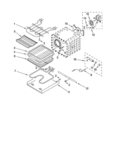 Internal oven parts