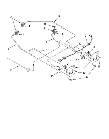 Cooktop burner parts