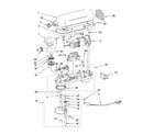 KitchenAid KM25G0XWH5 case, gearing and planetary unit diagram