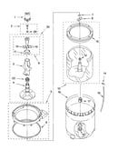 Agitator, basket and tub parts