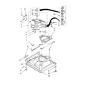 Whirlpool LSQ9550PW3 machine base parts diagram