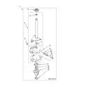 Whirlpool LSR7133PQ1 brake and drive tube parts diagram