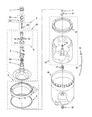 Agitator, basket and tub parts