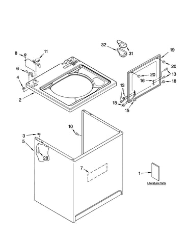 Top and cabinet parts