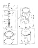 Agitator, basket and tub parts