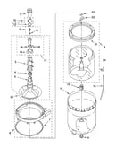Agitator, basket and tub parts