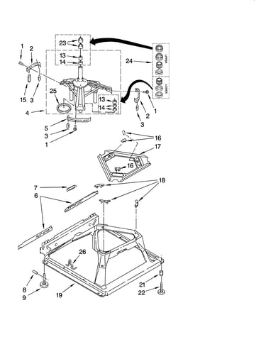 Machine base parts