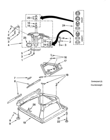 Machine base parts