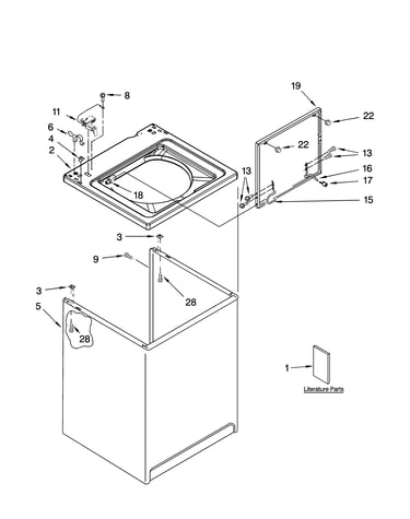 Top and cabinet parts