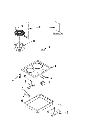 Cooktop parts, optional parts
