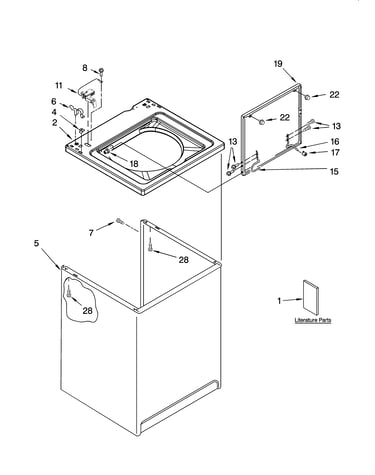 Top and cabinet parts