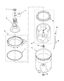 Agitator, basket and tub parts