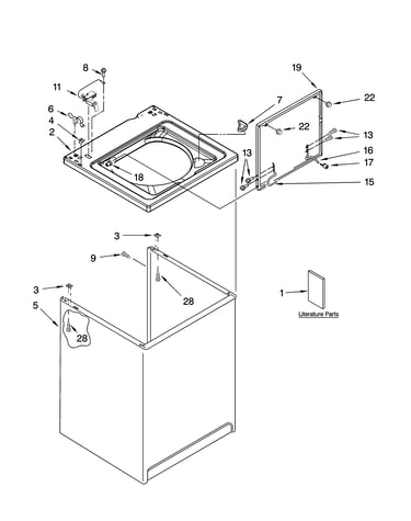 Top and cabinet parts
