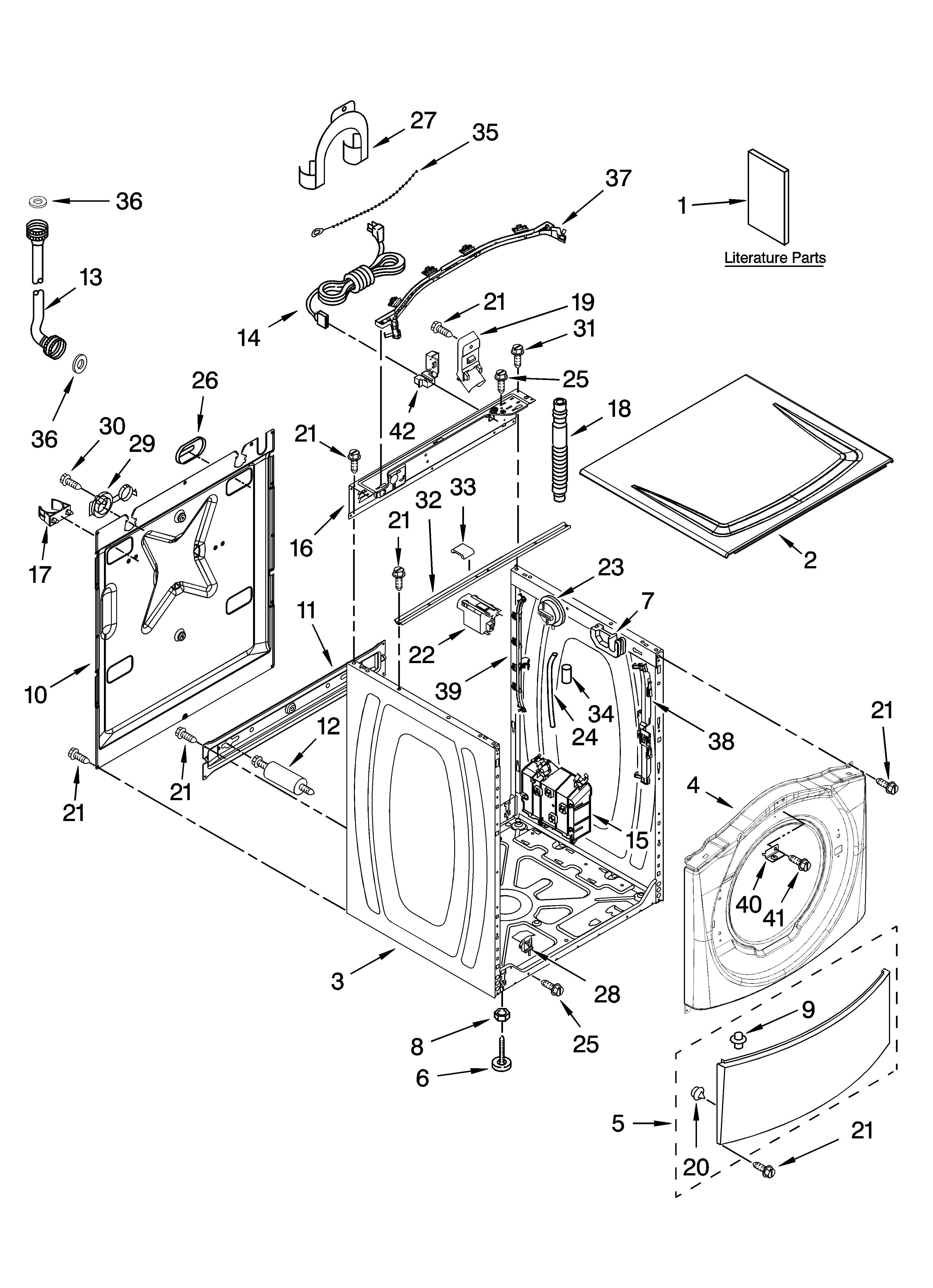 TOP AND CABINET PARTS