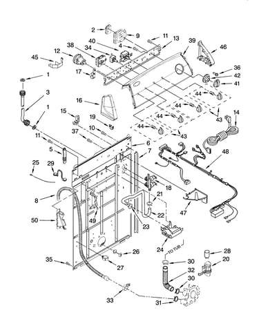 Controls and rear panel parts