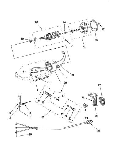 Motor and control parts, optional parts