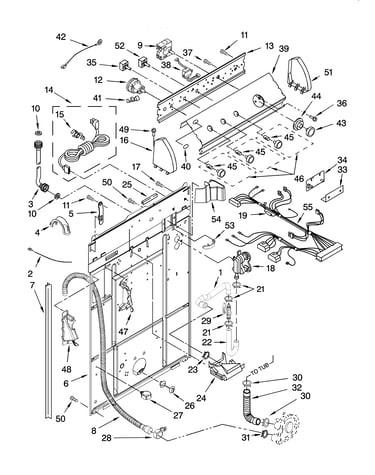 Controls and rear panel parts