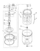 Agitator, basket and tub parts