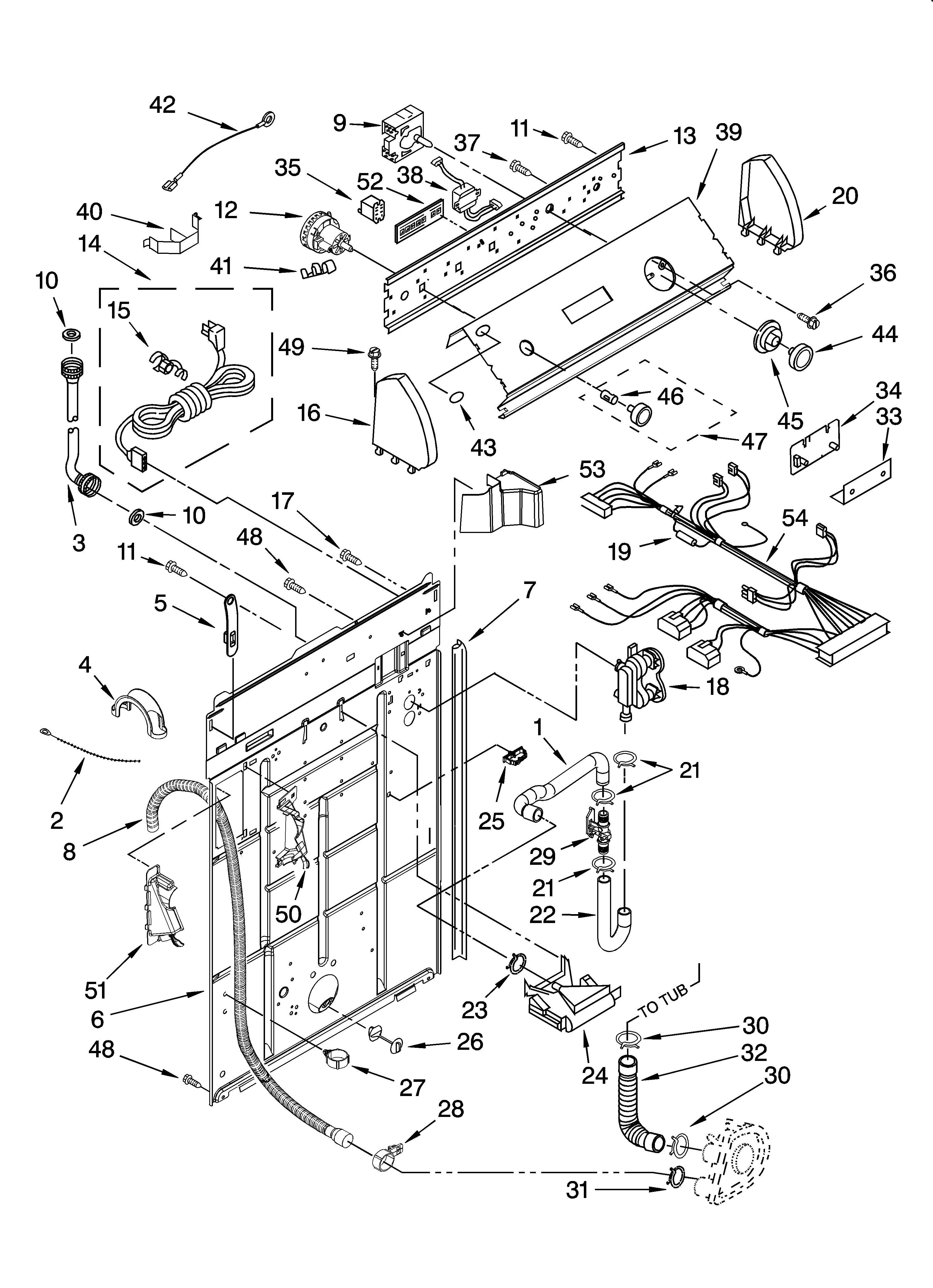 CONTROLS AND REAR PANEL PARTS