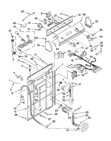 Controls and rear panel parts