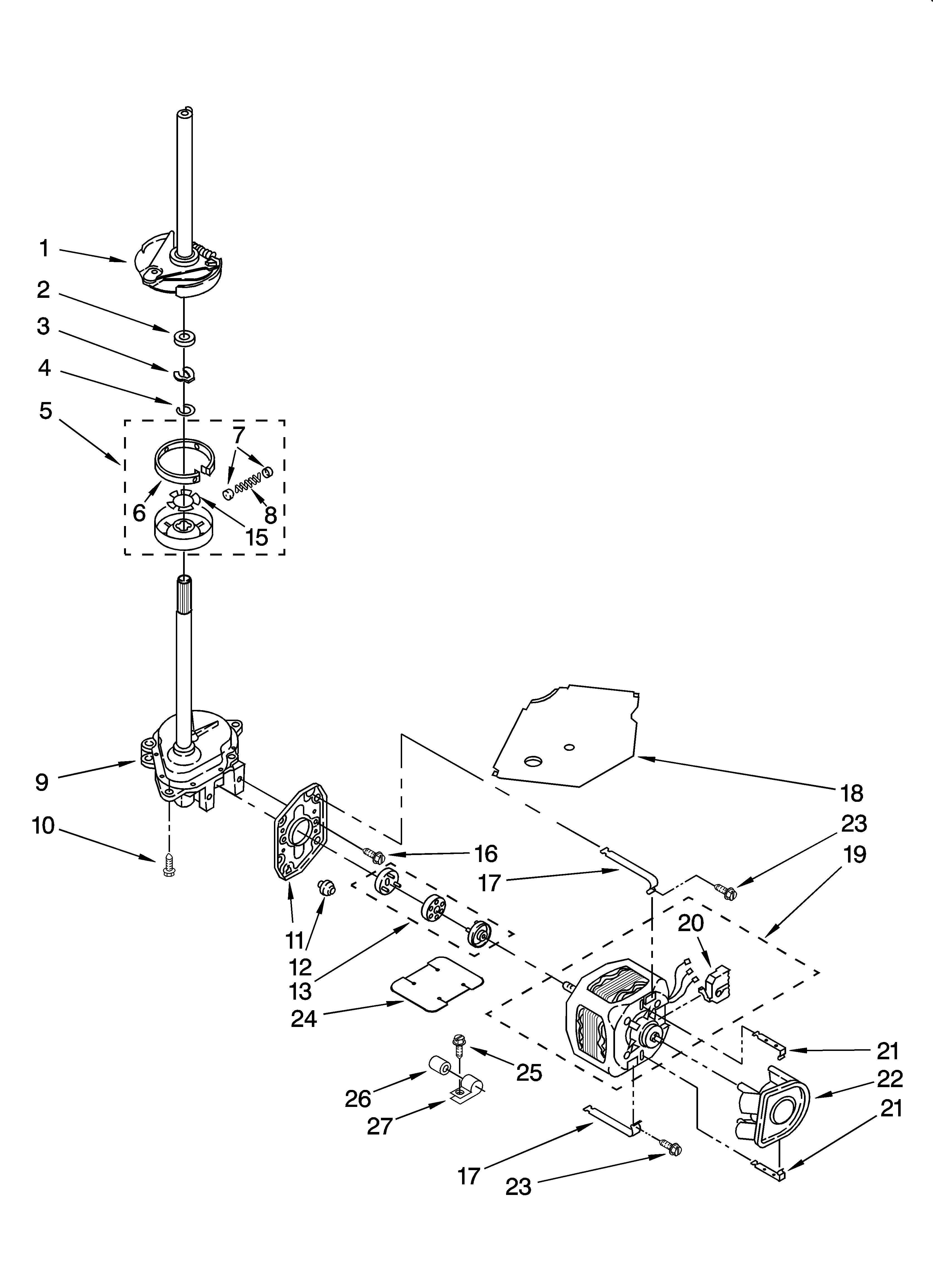 BRAKE, CLUTCH, GEARCASE, MOTOR AND PUMP PARTS