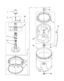 Agitator, basket and tub parts