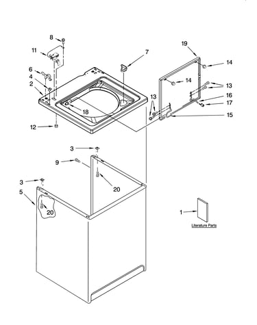 Top and cabinet parts